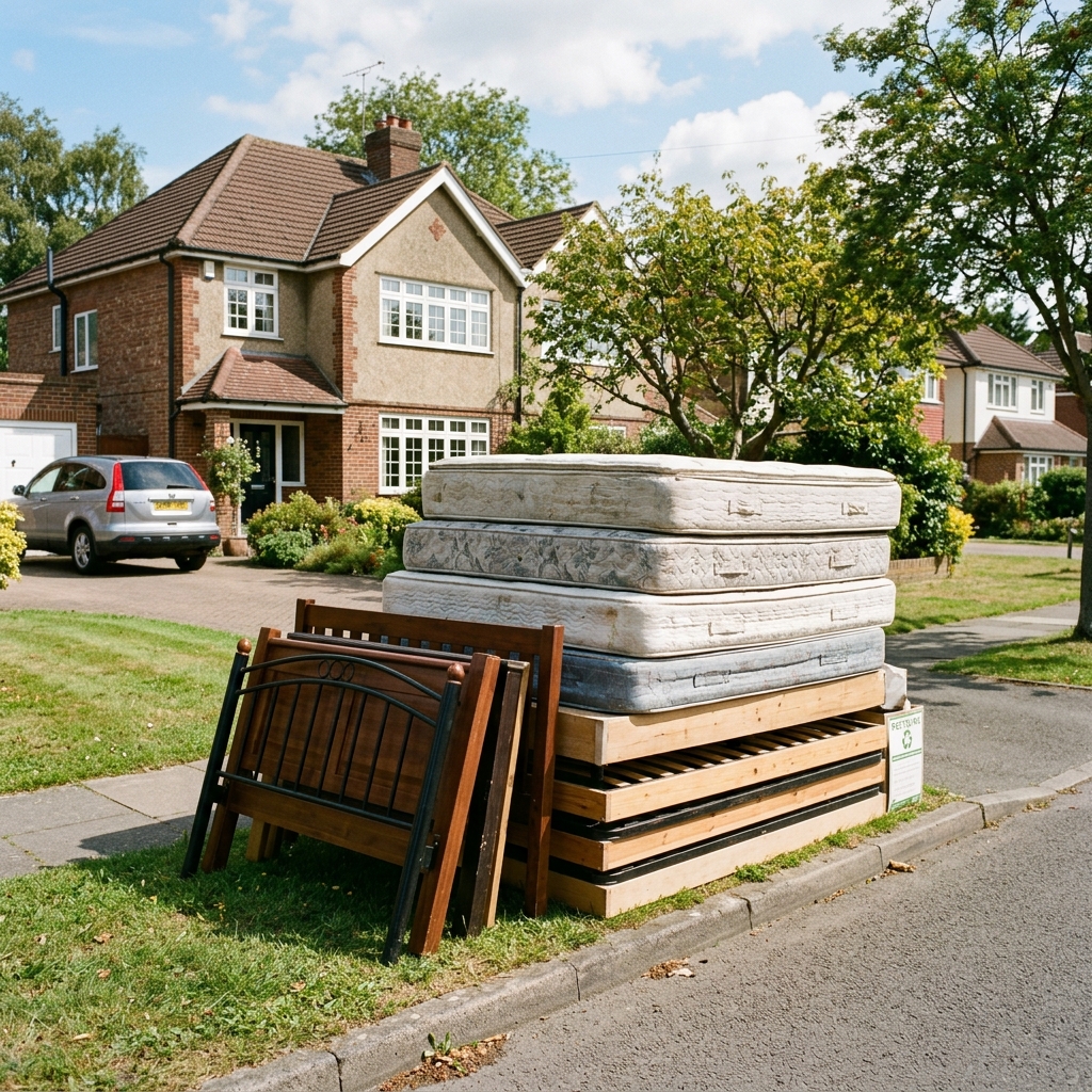 Eco-friendly bedframe and bulky foam mattress recycling extraction